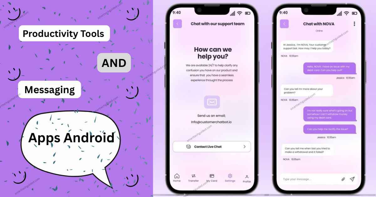 productivity tools and messaging android apps