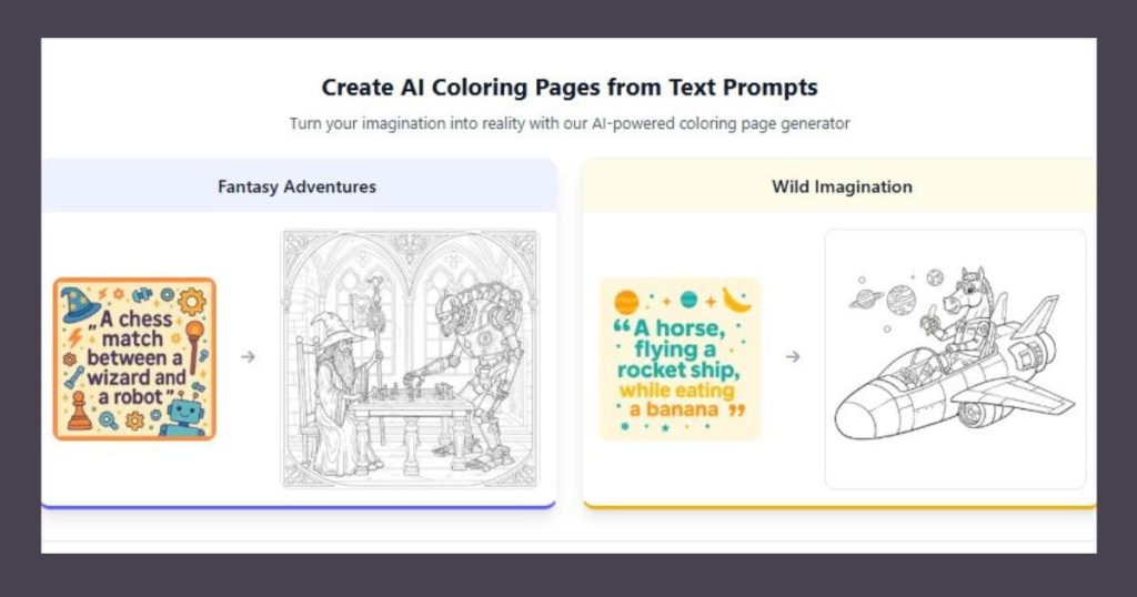 Ai Coloring.app Free coloring page generator